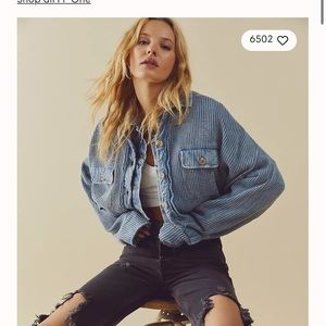Free people One Scout Cropped Jacket